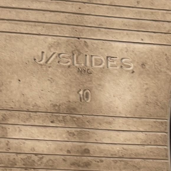 J/SLIDES Women’s Black Platform Suede and Fur Trim Slip On Shoes Size 10 - Picture 7 of 7